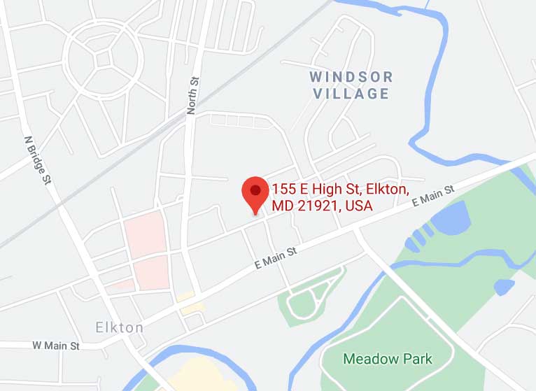 Map of Elkton office location